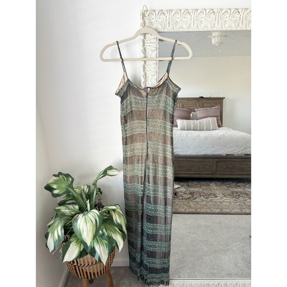 Vintage Shimmery Fringe Midi Maxi Dress - Picture 7 of 7
